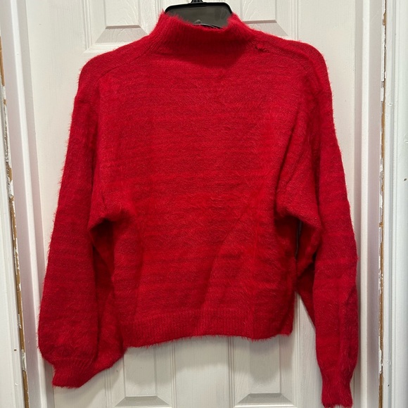 Pink Lily Vibrant Red Turtleneck Sweater - Picture 2 of 3